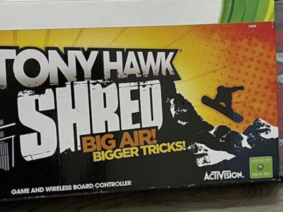 Tony Hawk Shred - Wireless Skateboard Controller & Game XBOX 360 Activision SEALED IN PKG