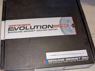 NEW Powerstop Evolution Coated Genuine Geomet 360 Rotor JBR1787EVC - Replaces CEN120.47048