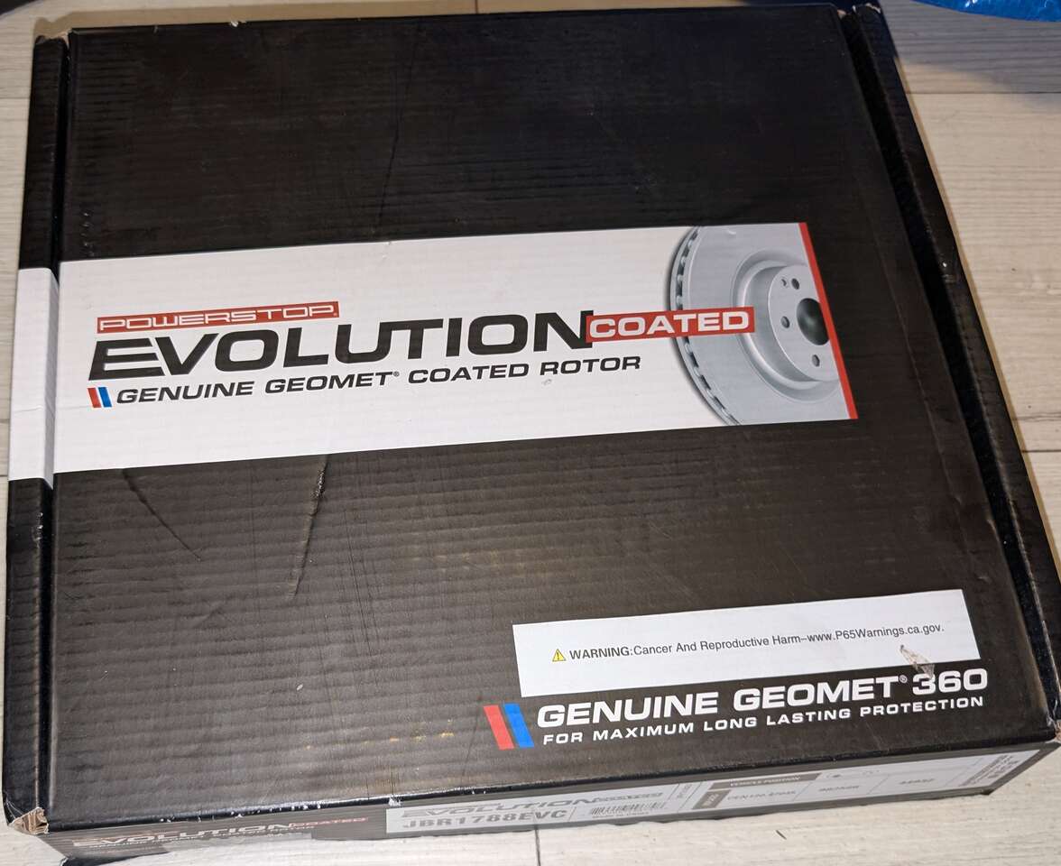 PowerStop Evolution Coated Geomet Premium Brake Rotor JBR1788EVC - # 982566