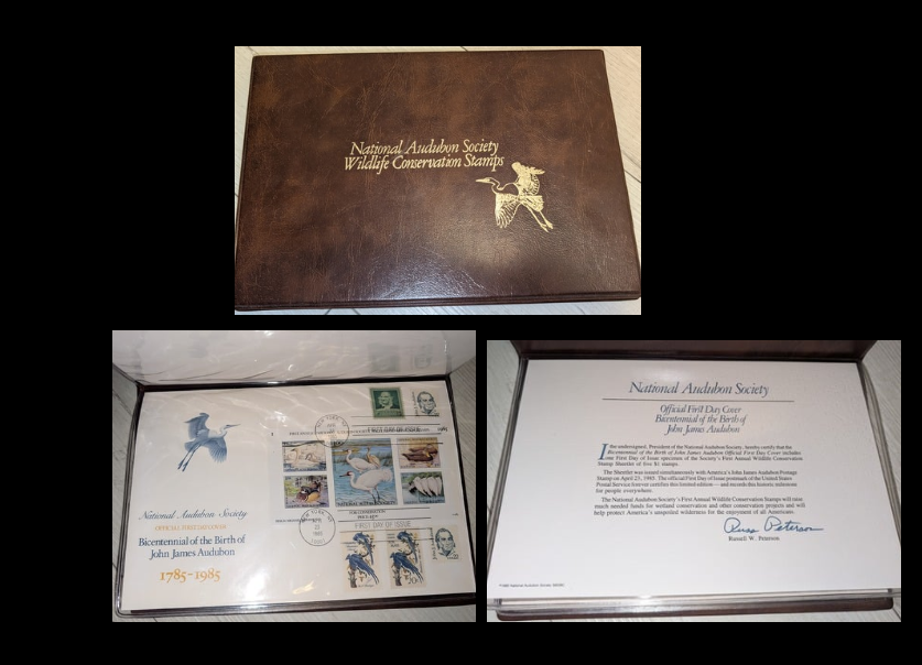 1785-1985 National Audubon Society Stamps Wildlife Conservation Sheetlet Album