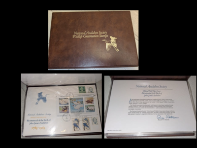 1785-1985 National Audubon Society Stamps Wildlife Conservation Sheetlet Album