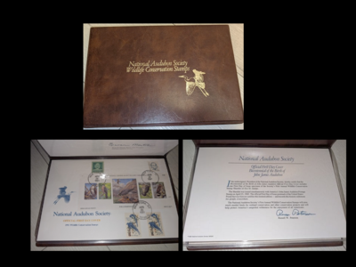 1991 National Audubon Society Stamps Wildlife Conservation Sheetlet Album