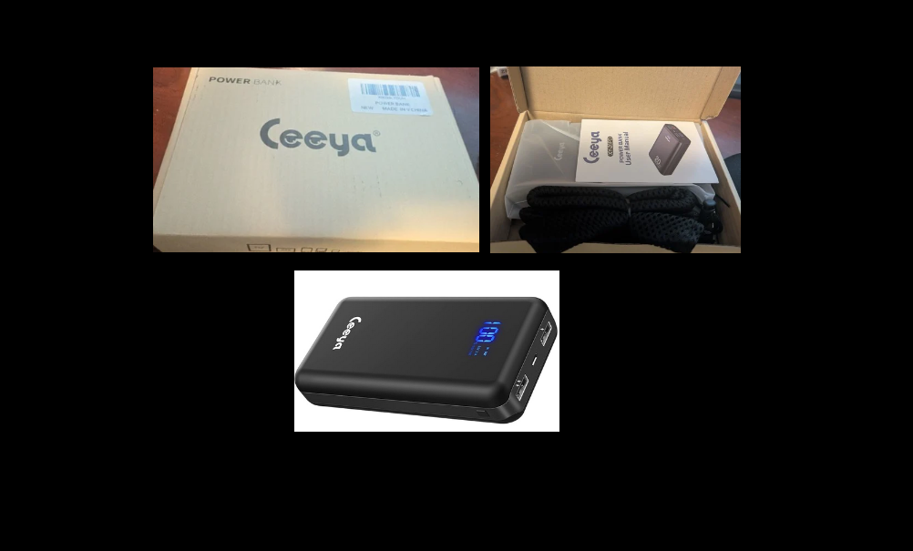 NEW Ceeya Portable Charger 26800mAh High-Speed PD 20W Power Bank USB C Fast