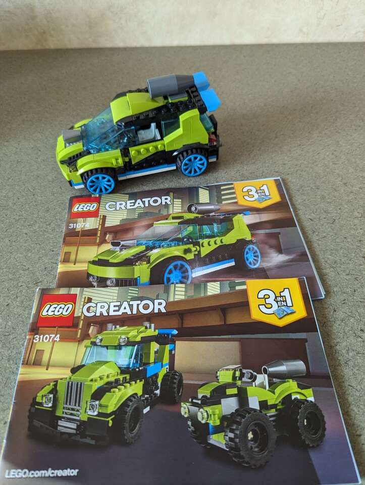 Lego 3 in 1 rocket rally car/truck/ATV