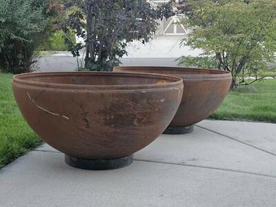 Large fire pit firepit fire bowl firebowl
