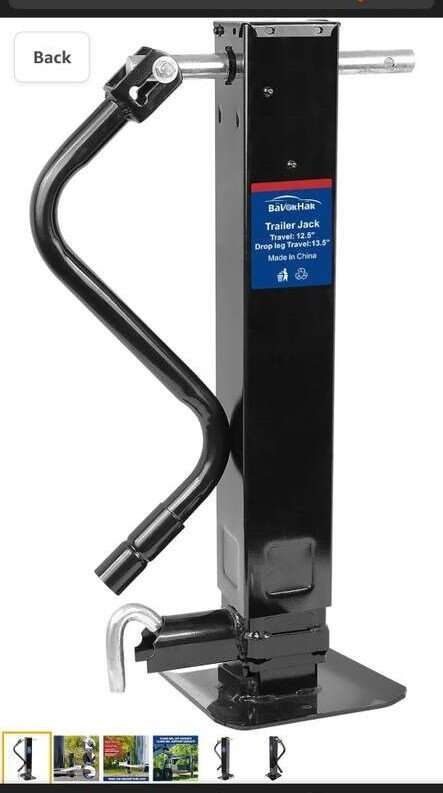 NEW IN BOX HEAVY DUTY WELD ON TRAILER JACK