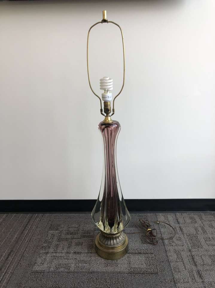 1960s Milano Blown Glass Lamp Mcm Mid Century