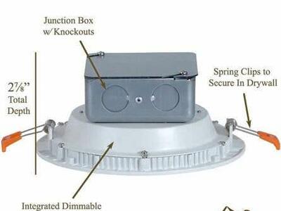 6 inch Flat LED Recessed Downlight BNIB