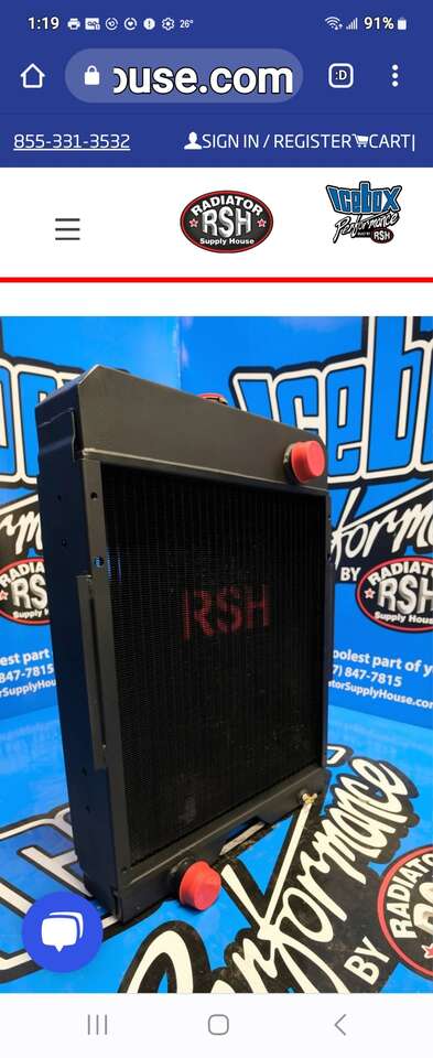 Vermeer 1250 Chipper Radiator