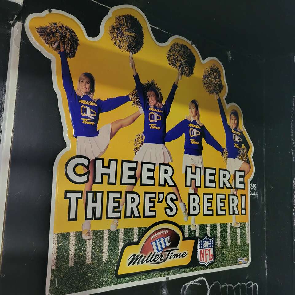 Miller lite bar tin sign