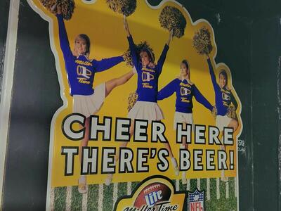 Miller lite bar tin sign