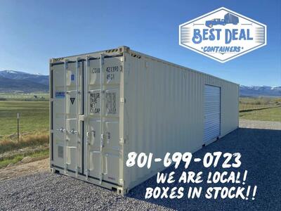 40' ONE TRIP SHIPPING CONTAINERS DOUBLE DOOR -Modifications available!