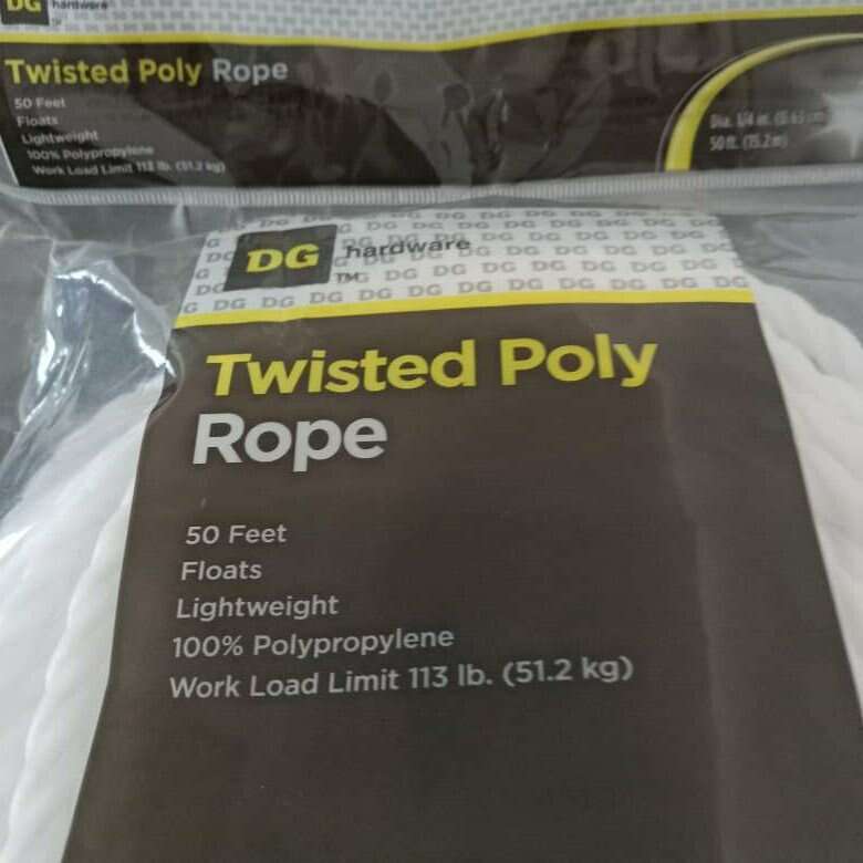 DG Hardware Twisted Poly Rope 50ft