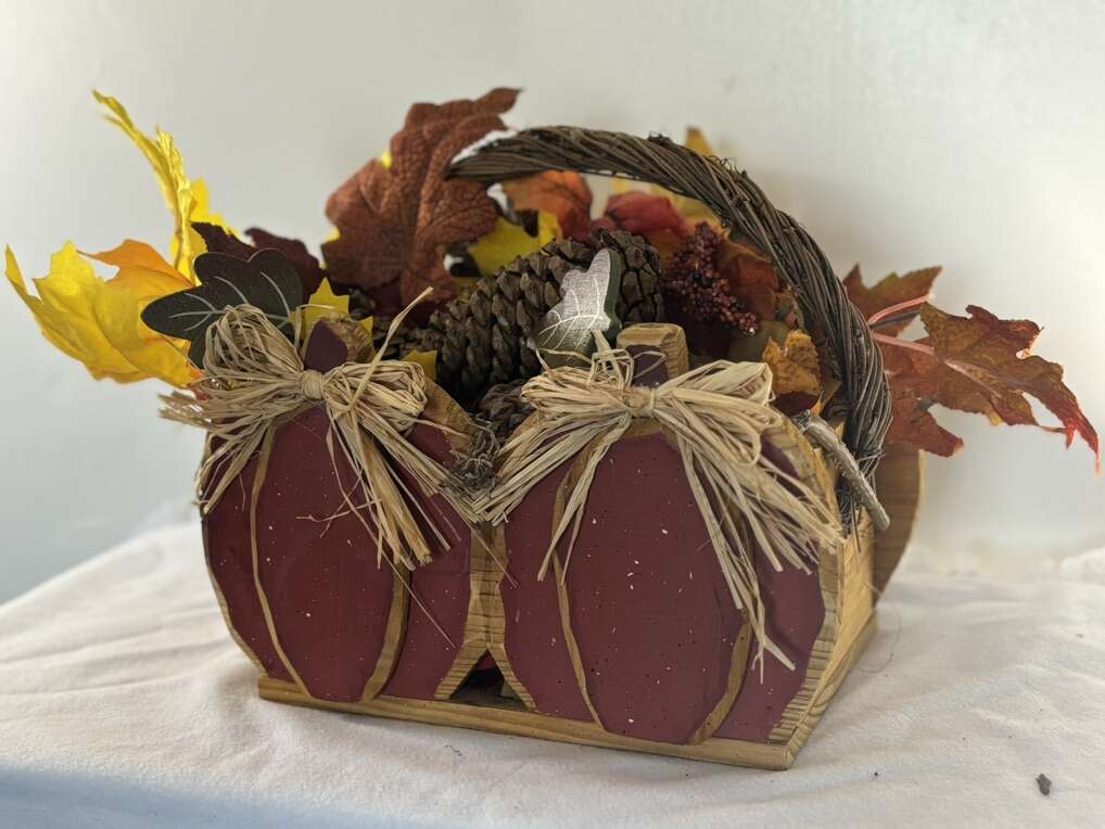 Festive Seasonal Fall Basket Decor