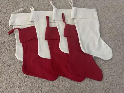 Lot of 7 Stocking Create Your Own 13” 14”
