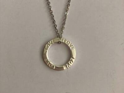 Sterling Silver Circle of Love Necklace