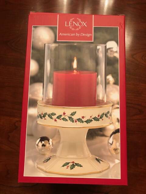 Lennox Holiday Pillar Candle