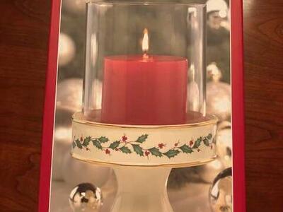 Lennox Holiday Pillar Candle
