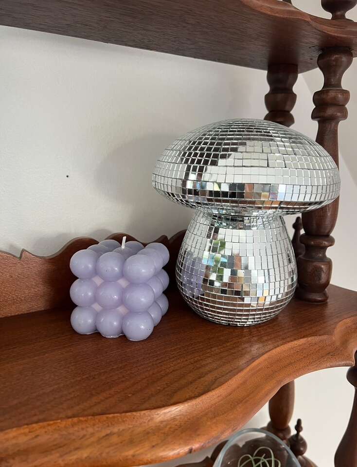 Purple Bubble Candle