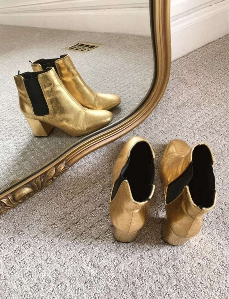 H&M Gold Boots