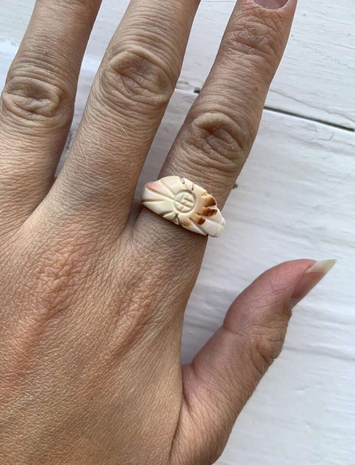 Carved Shell Ring