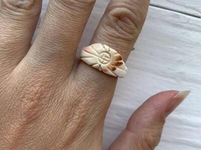 Carved Shell Ring