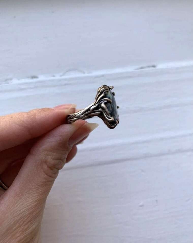 Sterling Silver Abstract Ring