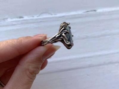Sterling Silver Abstract Ring