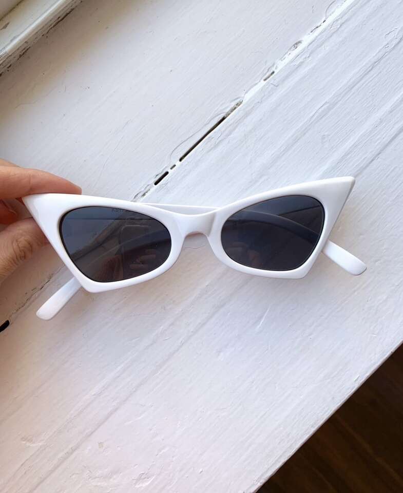 Pointy White Sunglasses