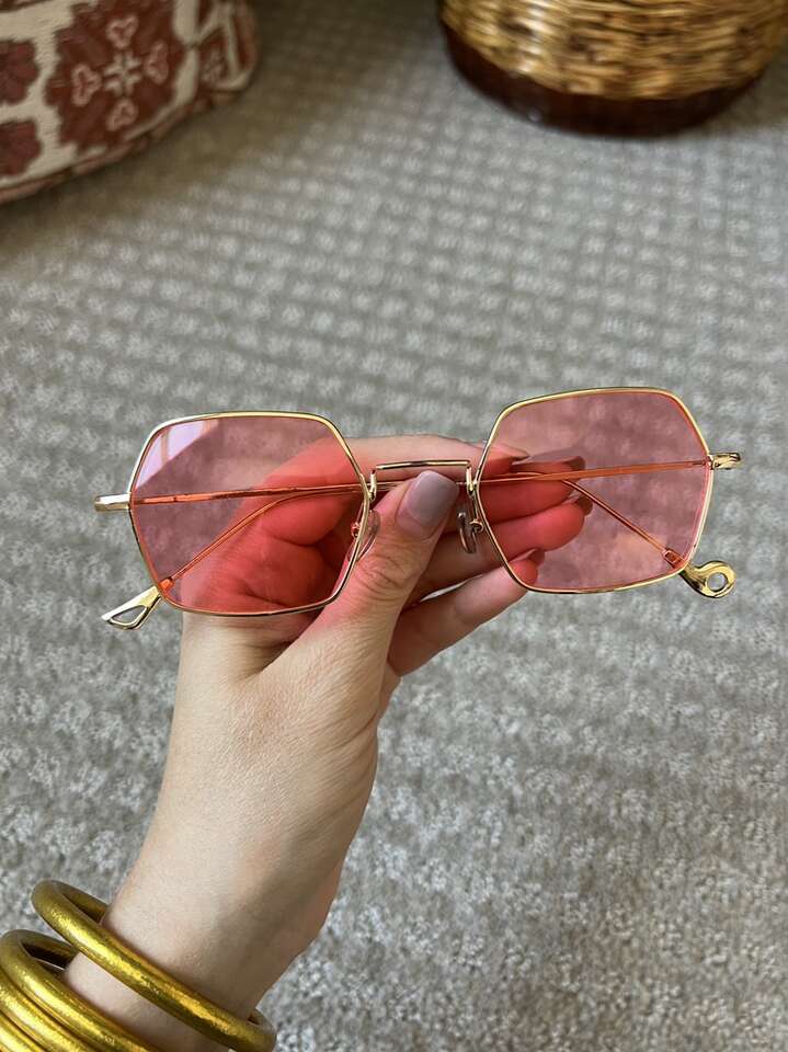 Pink & Gold Sunglasses