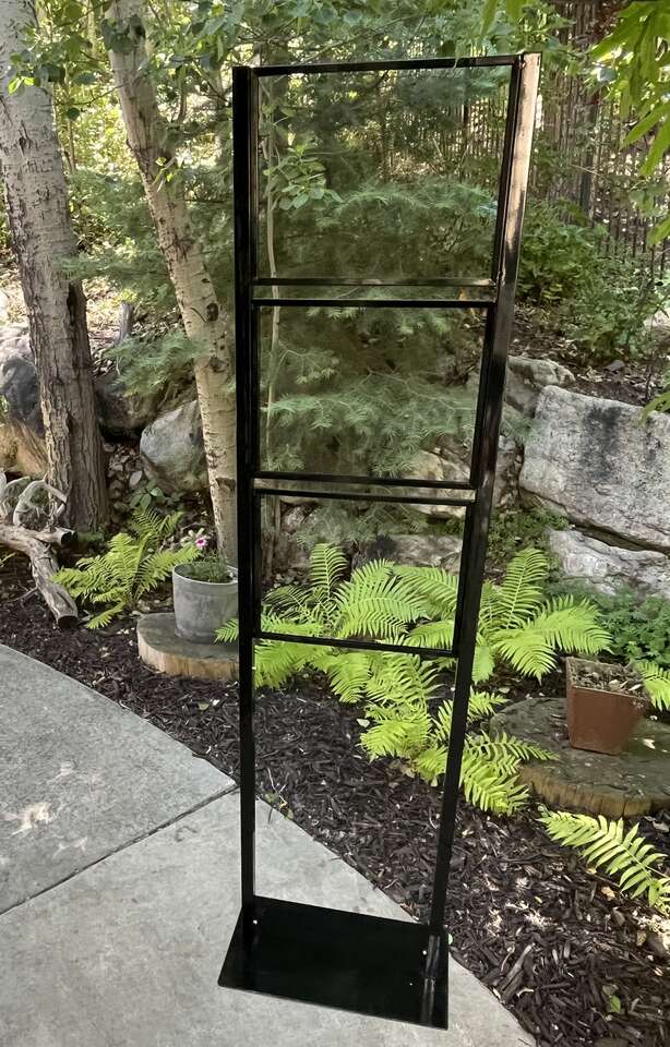 Metal Framed Advertising Sign Holder - Gently Used