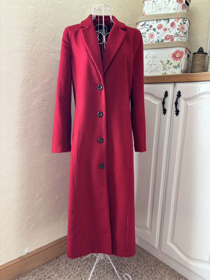 Calf Length Wool Coat