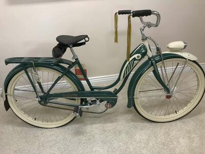 1952 SCHWINN GREEN HORNETS BICYCLES