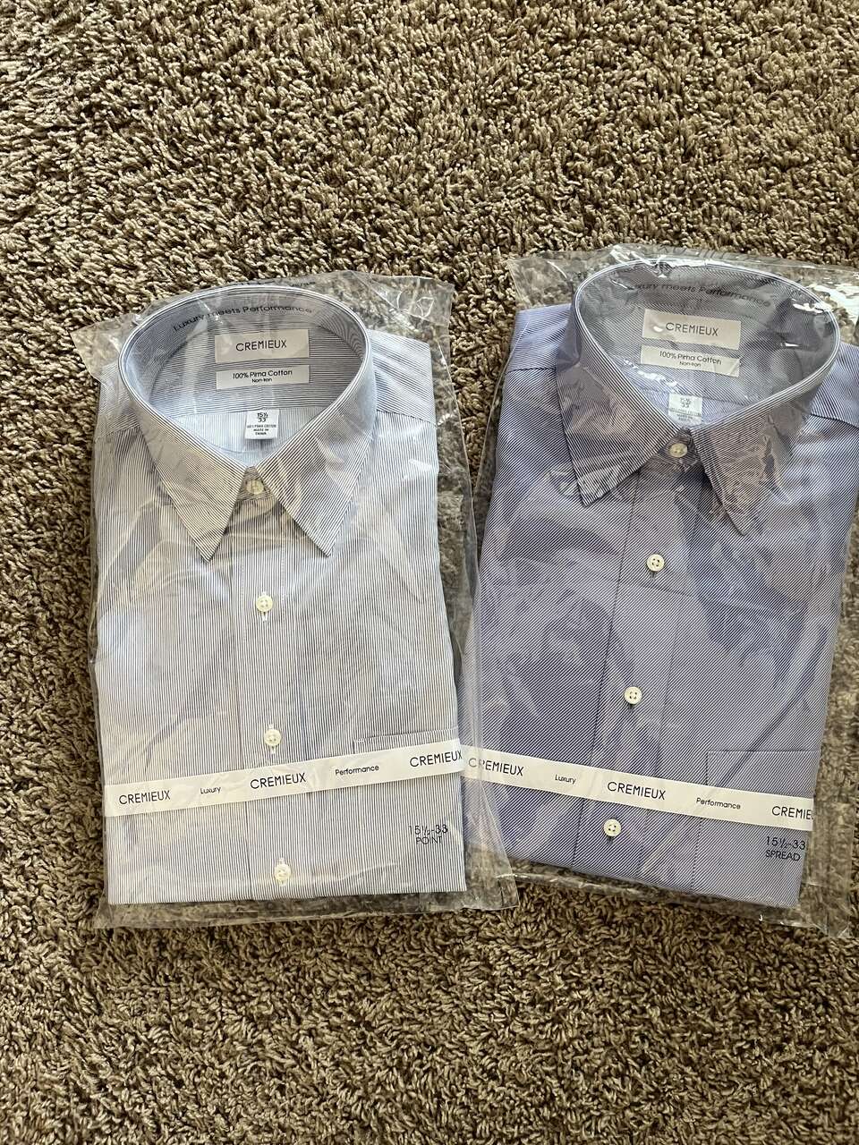 2 Dress Shirts, Cremieux