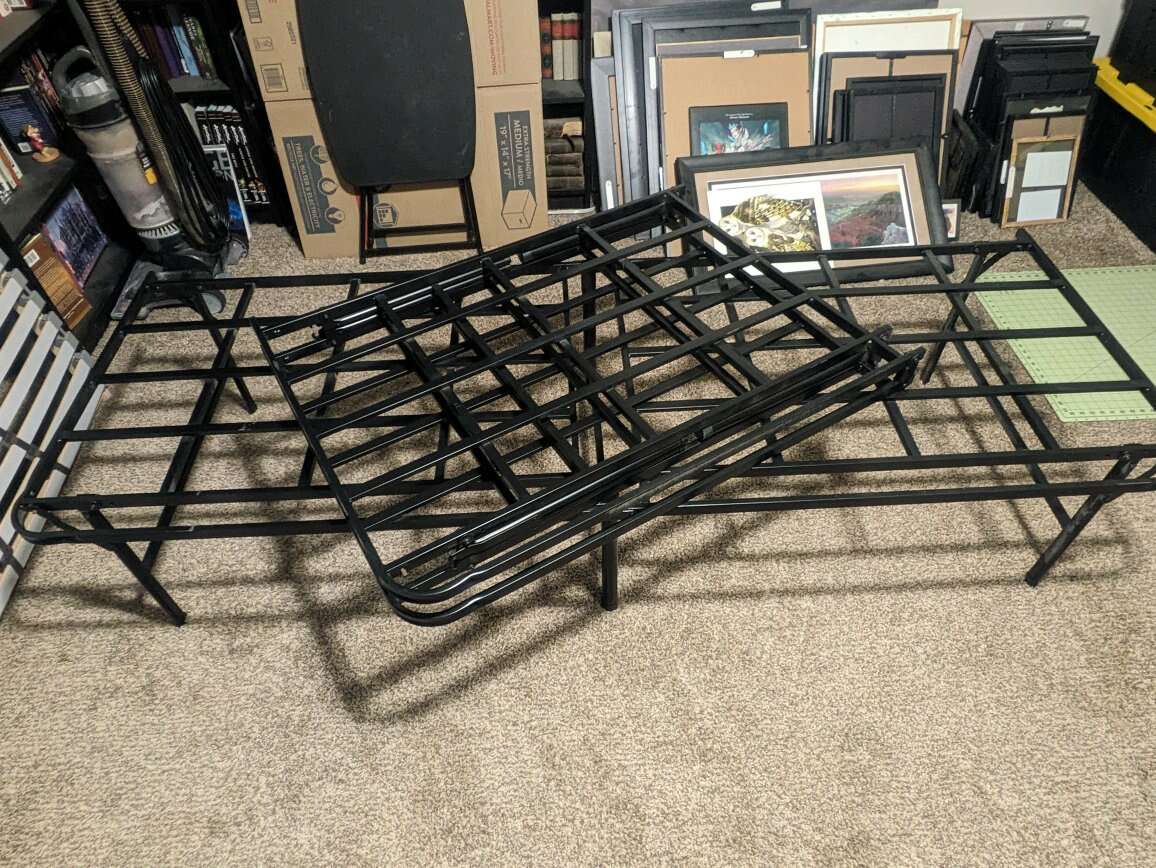 Purple platform queen bed frame Furniture