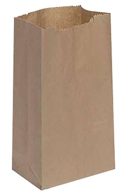 Brown Paper Bags (6” x 3 ⅝” x 11 1/16”) - Case of 1,000