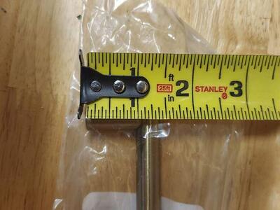 *LOT OF 10* Amerock 5-1/16 in. (128 mm) Modern Gold Champagne Cabinet Bar Pulls