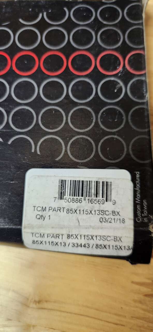 Qty (2) TCM 85X115X13SC-BX Oil Seal