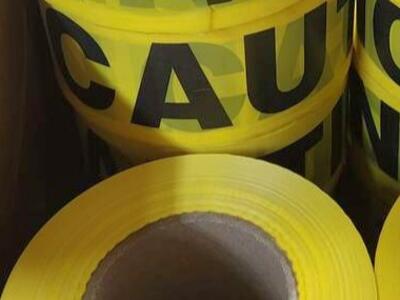 New Barricade Tape "Caution" 3" x 1,000'