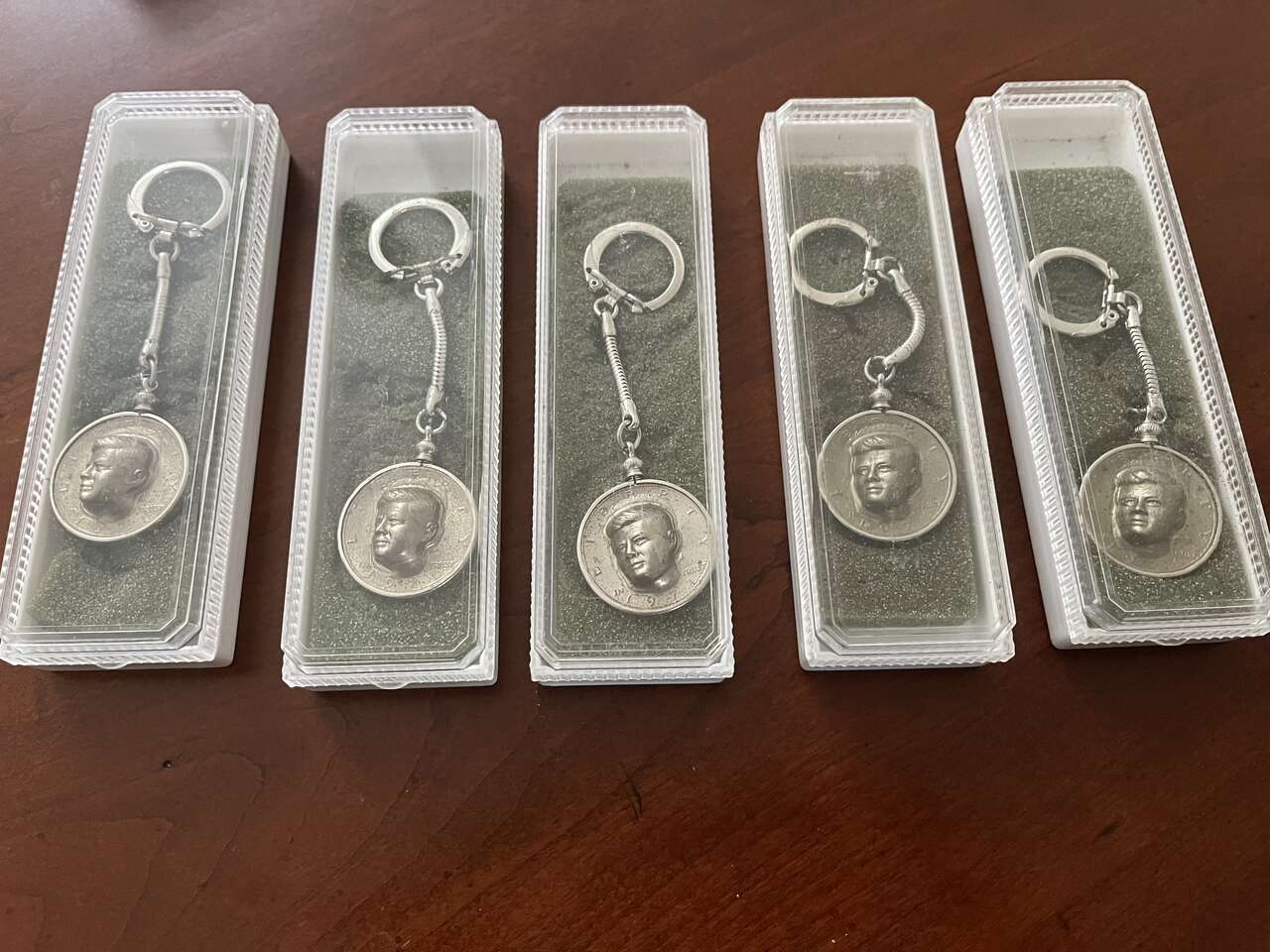 Vintage and New 3D John F Kennedy Keychain