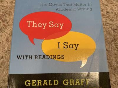 They Say, I Say E1 OBO