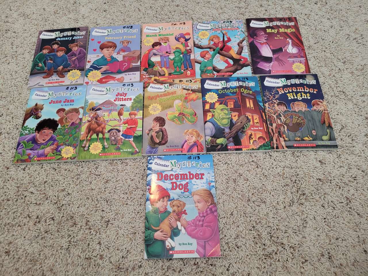 11 Calendar Mystery books all for $15