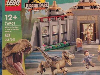 new sealed lego Jurassic park set.