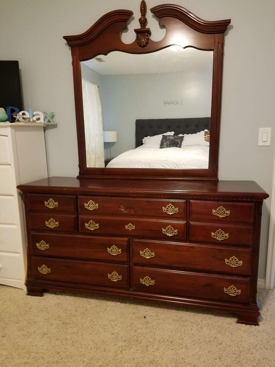 Like new Real wood dresser