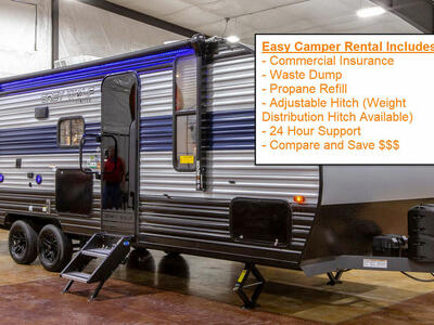 26' Bunkhouse with Slideout with Solar – Easy Camper Rental