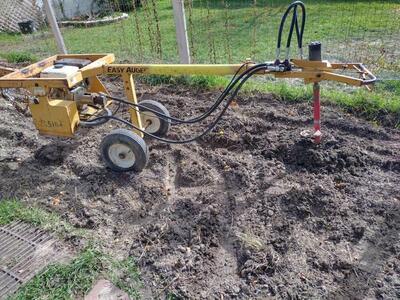 For rent easy auger post hole digger
