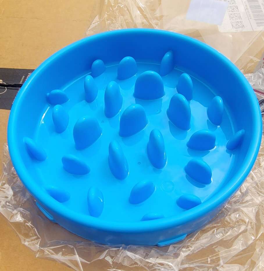 JASGOOD Slow Feeder Dog Bowl for Medium Dogs