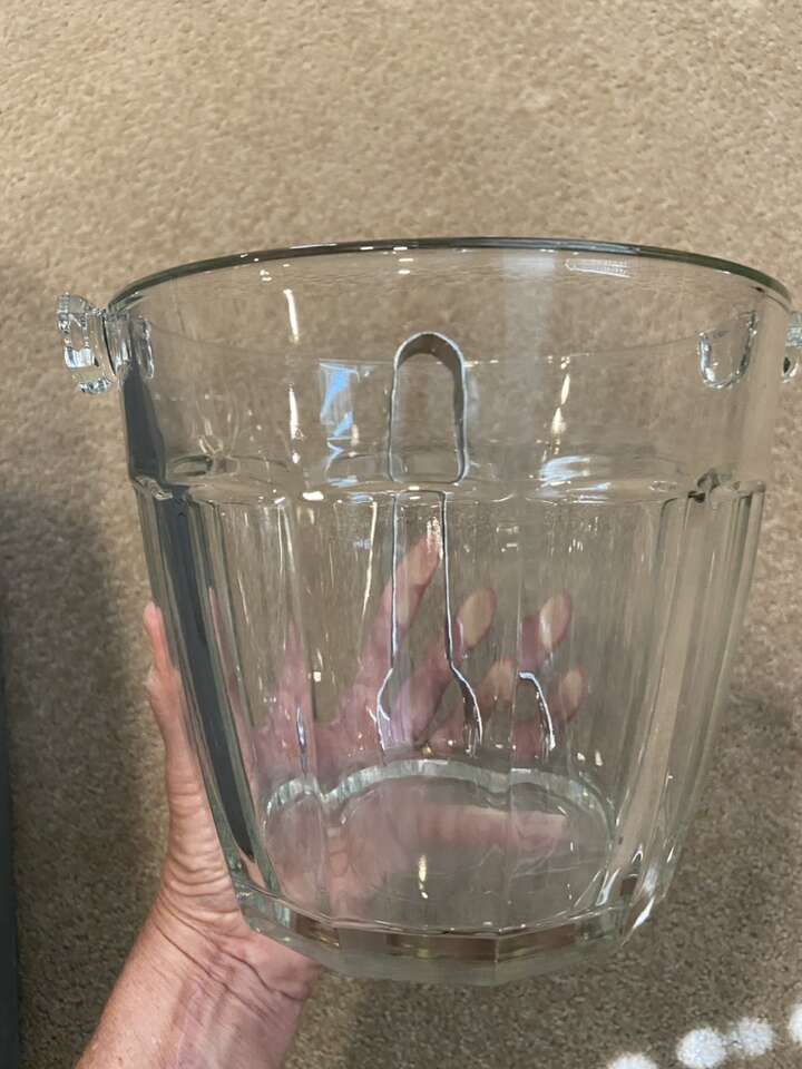Vintage Glass Ice Bucket