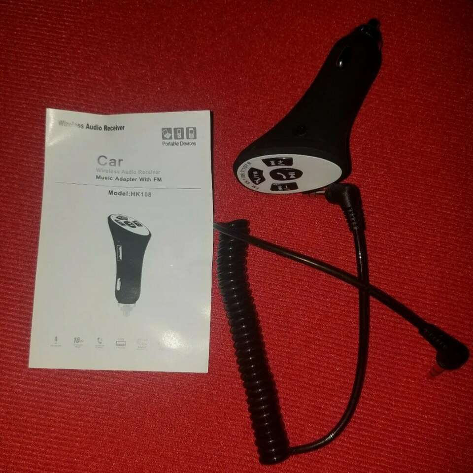 Bluetooth FM Transmitter Car Charger W/Bluetooth