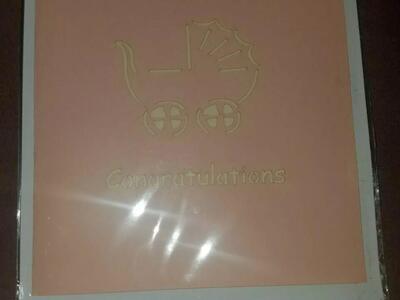 Baby Shower Pink Congratulations Girl Greeting